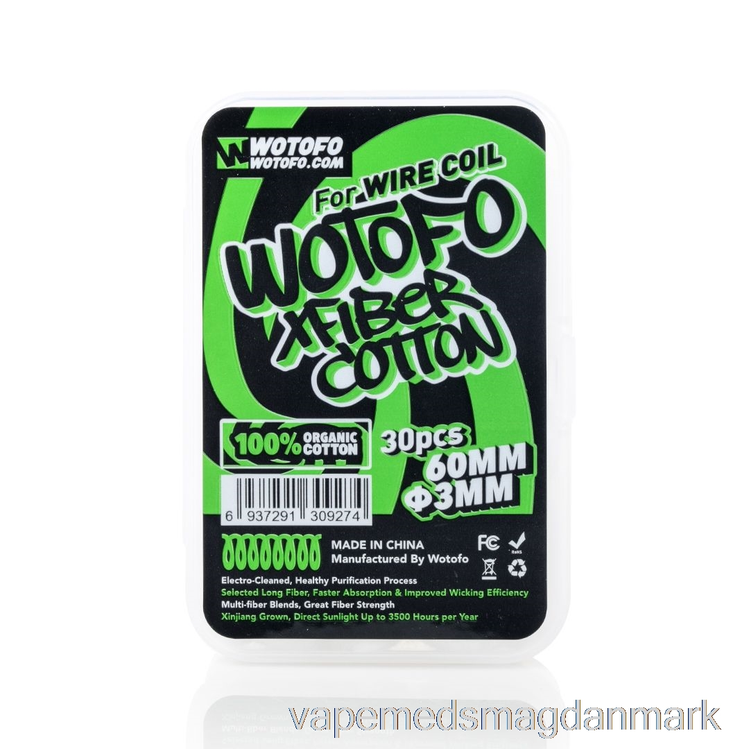 Vape Juice Wotofo Xfiber Bomuld Xfiber Bomuld 3 Mm (30 Stk)